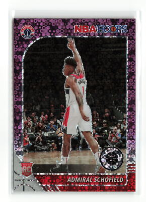 ADMIRAL SCHOFIELD #231 RC 2019-20 PANINI HOOPS PREMIUM WIZARDS PURPLE DISCO