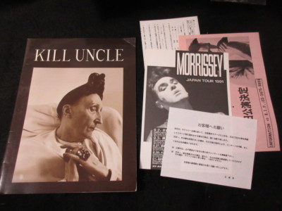 Morrissey 1991 Kill Uncle World Tour Book w Japan Promo Tour Flyer