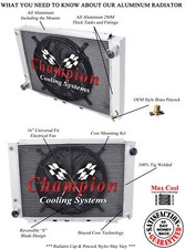 Ar Champion 4 Row Radiator W 16 Fan For 1964 - 1966 Ford Thunderbird Mc64tb