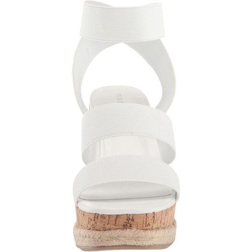 Madden Girl Women Ankle Strap Cork Wedge Sandals Maranda Size US 10M White - Picture 3 of 6