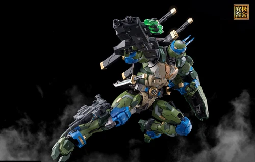 New In Stock HeatBoys HB0012 Robot Mecha Leonardo Metal build Action Figure - Imagen 15 de 17