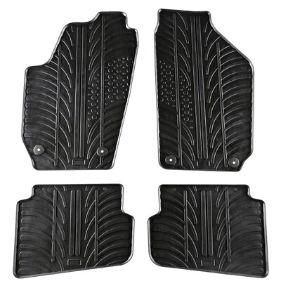 Rubber Car Floor Mats For Skoda Fabia All Weather Heavy Duty Rugs Auto Liners