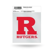 Rutgers Scarlet Knights Wordmark Logo Static Cling Sticker NEW  Window or Car 