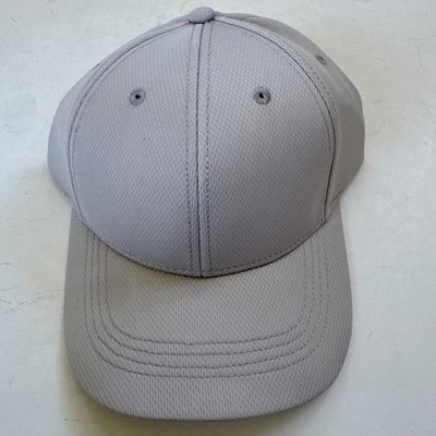 Mesh Baseball Cap Hat Athletic Light Gray Pugs Performance