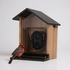 BBPECO Smart Bird Feeder With Camera Solar Powered Solar Roof