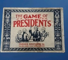 Rare Vintage "The Game of Presidents" Parker Bros. Card Game 1929 50/50