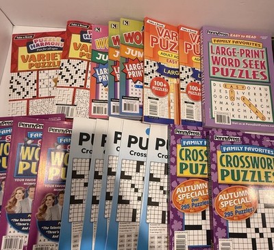 Lot Crossword Puzzles Word Seek Sudoku Variety Take A Break Penny Press USA