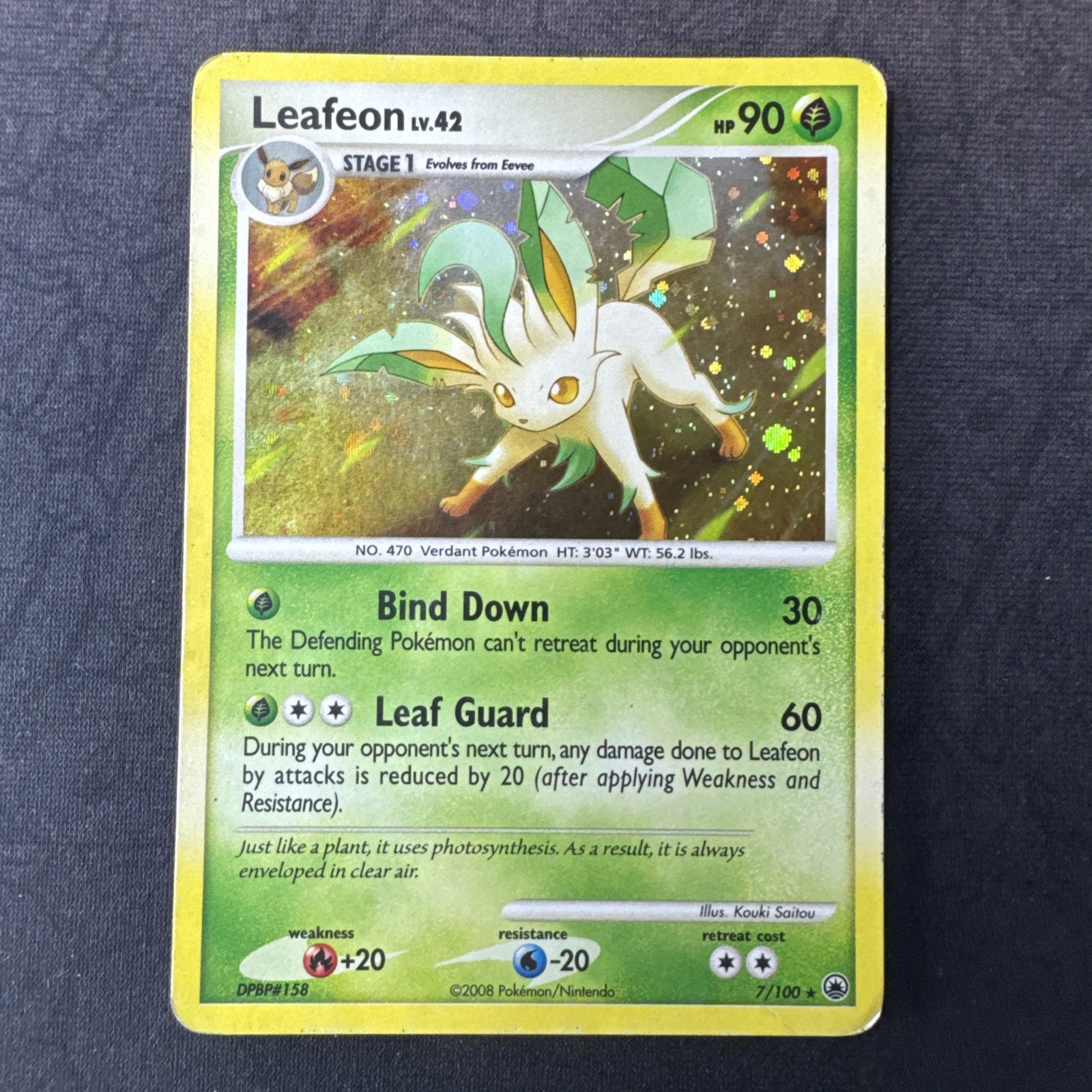 Leafeon 7/100 Majestic Dawn Holo Pokemon