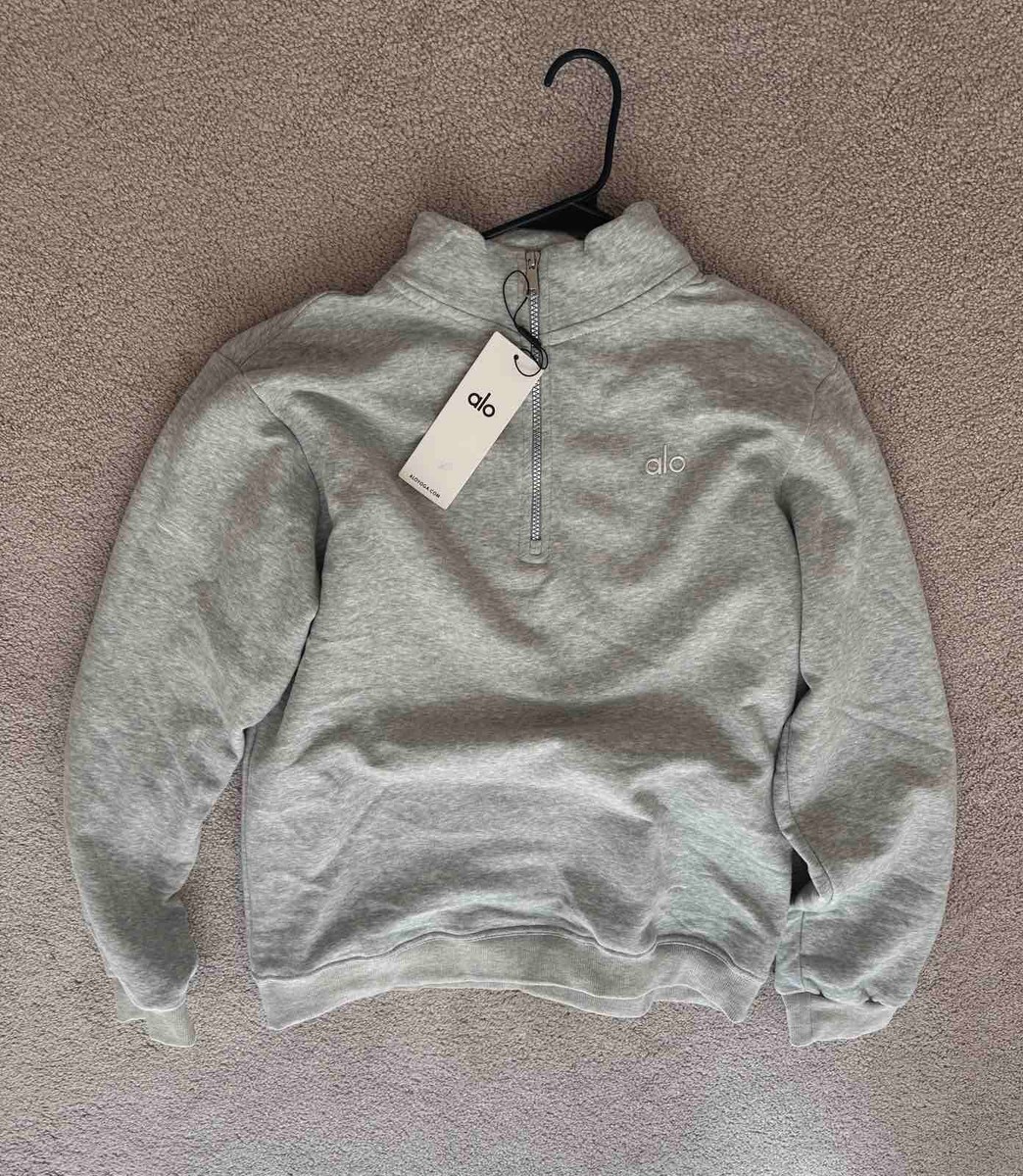 alo yoga accolade quarter zip pullover sweatshirt size L | eBay