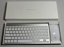 Genuine Apple Bluetooth Keyboard  Mouse Bundle A1314 / A1296 USED TESTED W Box