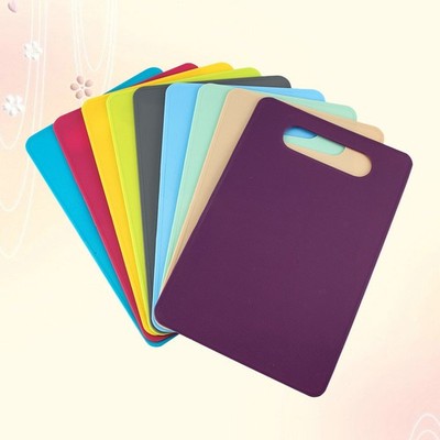 Kitchen Plastic Cutting Boards Non Slip Reusable Chopping Blocks Assorted