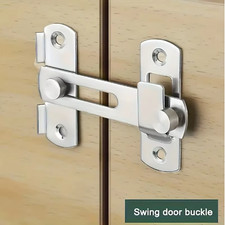 Stainless Steel Door Lock Guard - Industrial Grade Sturdy Durable Safe