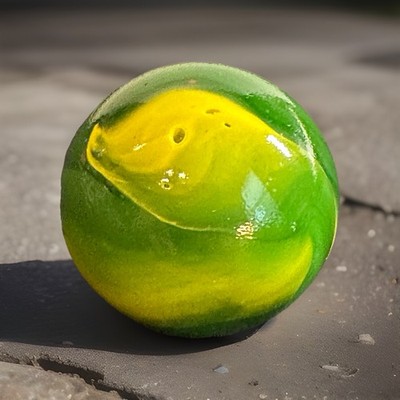 John Deere Style Glass Marble Shooter