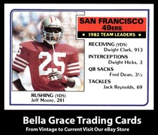 1983 Topps Jeff Moore #163 San Francisco 49ers NFL Football