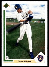 Dante Bichette 1991 Upper Deck #712 Brewers MLB READ FREE SHIPPING AutographDen
