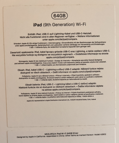 Apple iPad 9. Gen 64GB, Wi-Fi, 10,2 Zoll - Silber - Bild 6 von 6
