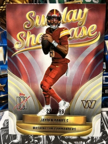 2025 Topps Signature Jayden Daniels Coral (RAW)