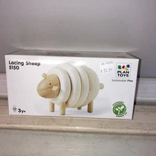 Plan toys Lacing sheep item 5150 New In Box