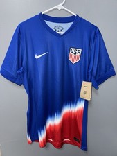 Nike USA 2024 Away Stadium Authentic Soccer Jersey Blue Red USMNT Size Medium M