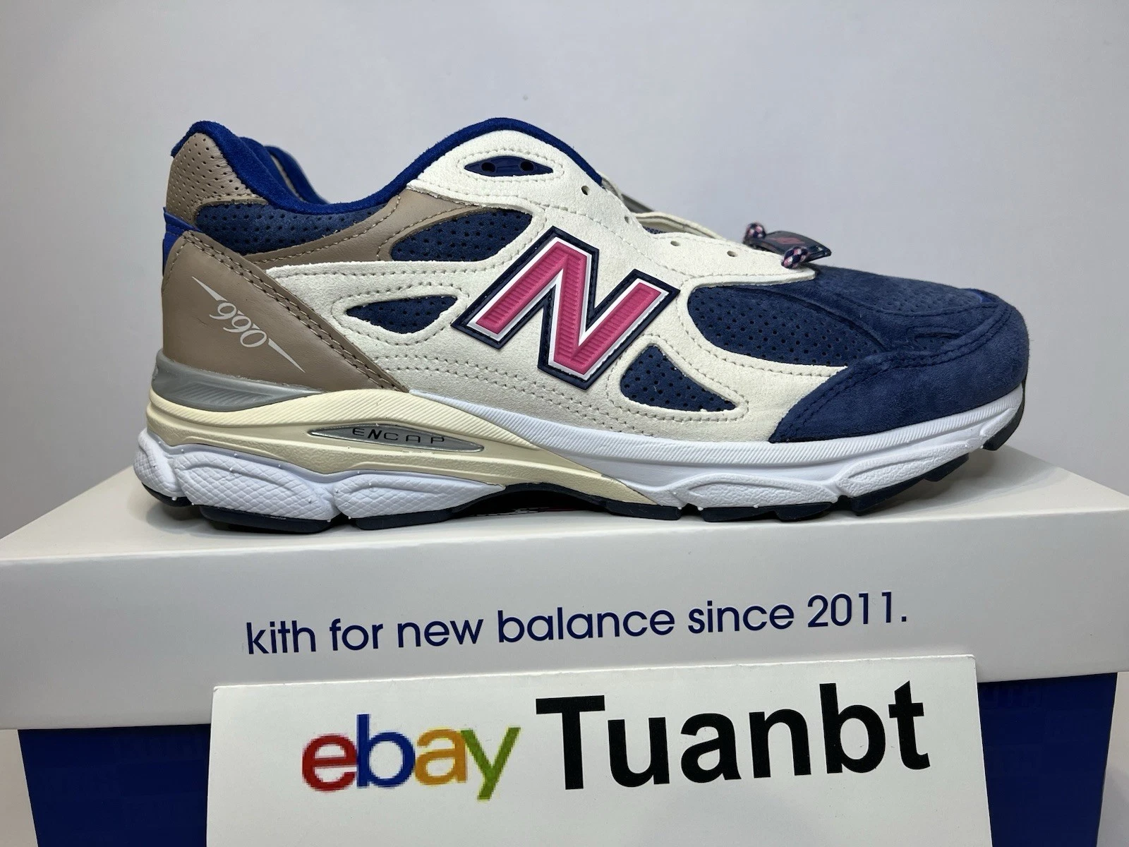 New Balance X Kith Ronnie Feig 990 V3 Daytona + chaussettes M990KH3 NEUF