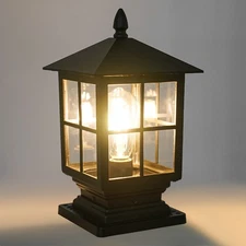 Retro Post Light Aluminum Alloy Post Light Outdoor Post Lantern Walkway Lights