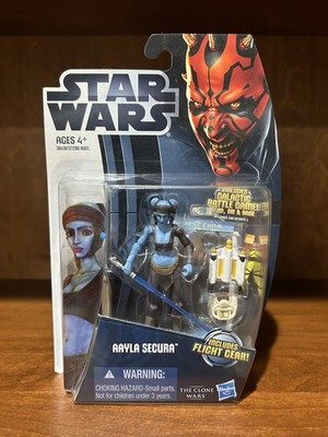 2012 Hasbro Star Wars The Clone Wars: Aayla Secura (CW14) - NEW, FACTORY SEALED!