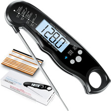 Digital Meat Thermometer, Waterproof Instant Read Food Thermometer for Cooking