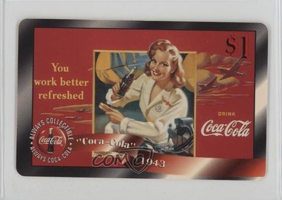 1996 Score Board Coca-Cola Sprint Phone Cards $1 #6 1gh7