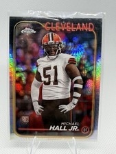 2024 Topps Chrome #268 Michael Hall Jr. Prism Rookie Card Cleveland Browns