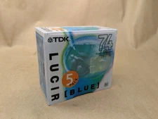 NEW set of 5 TDK Lucir Blue MiniDiscs. 74 min USA ship