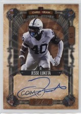 2022 5 Card Draw Crystal Holo Foil - Orange 4/5 Jesse Luketa Rookie Auto RC 06xp. rookie card picture