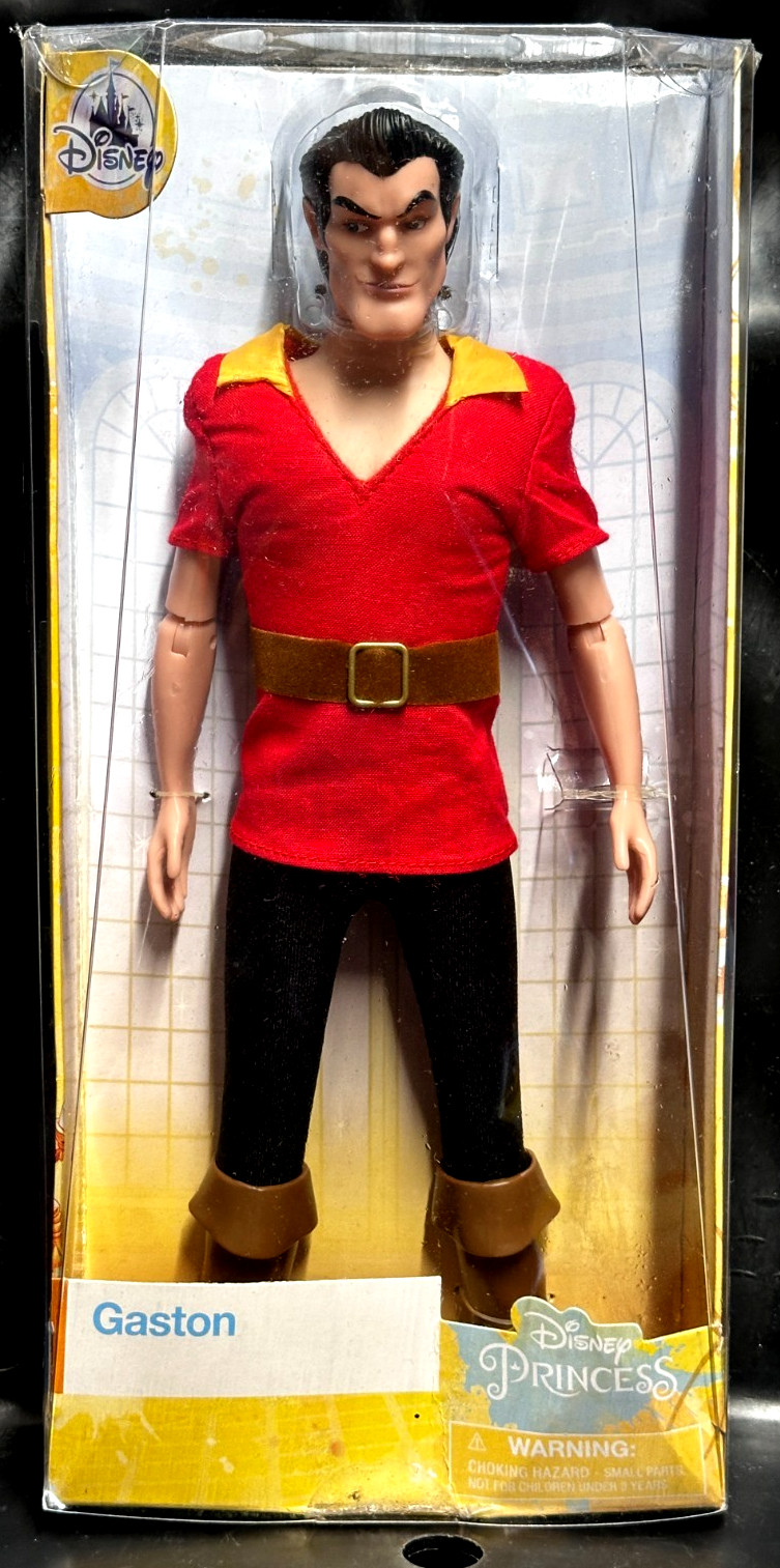 Disney Classic Beauty And The Beast GASTON 12" Doll - NEW