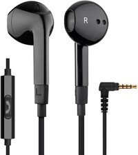 Skullcandy Jib Wired Earbuds, 3.5mm AUX Noise Isolating In-Ear Headphones, Black