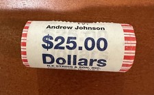 Andrew Johnson US Presidential $1 Dollar Coin ~ Sealed Roll $25 US MINT ROLL