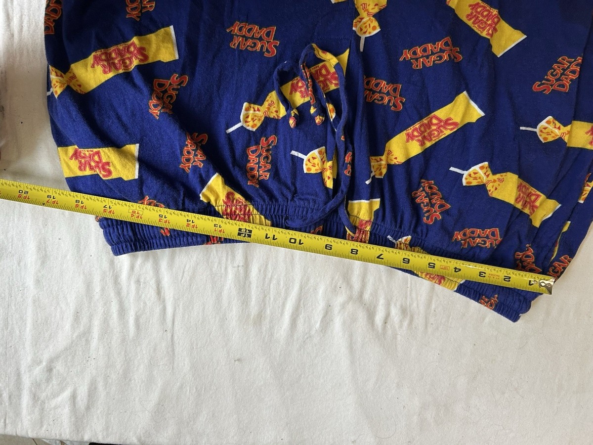 Sugar Daddy Milk Caramel Pop Candy Pajama Pant's Men's XL VTG View 5