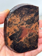 Tri-flow Sheen/Lace Obsidian Slab Lapidary Cabbing Knapping Combo ship avail