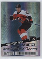2024 Upper Deck Credentials Debut Ticket Access 40/999 Matvei Michkov Rookie RC