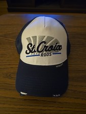 St. Croix Rods Distressed Trucker Hat Fishing Cap Mesh Strap Back OSFM New