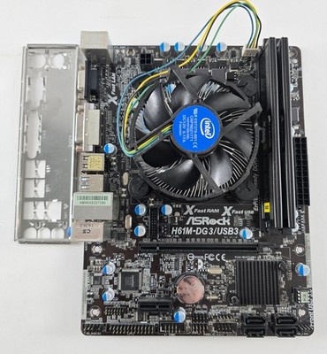 Intel Core i5 3570K + ASRock H61M-DG3/USB3 + 8GB DDR3 + CPU Kühler #174