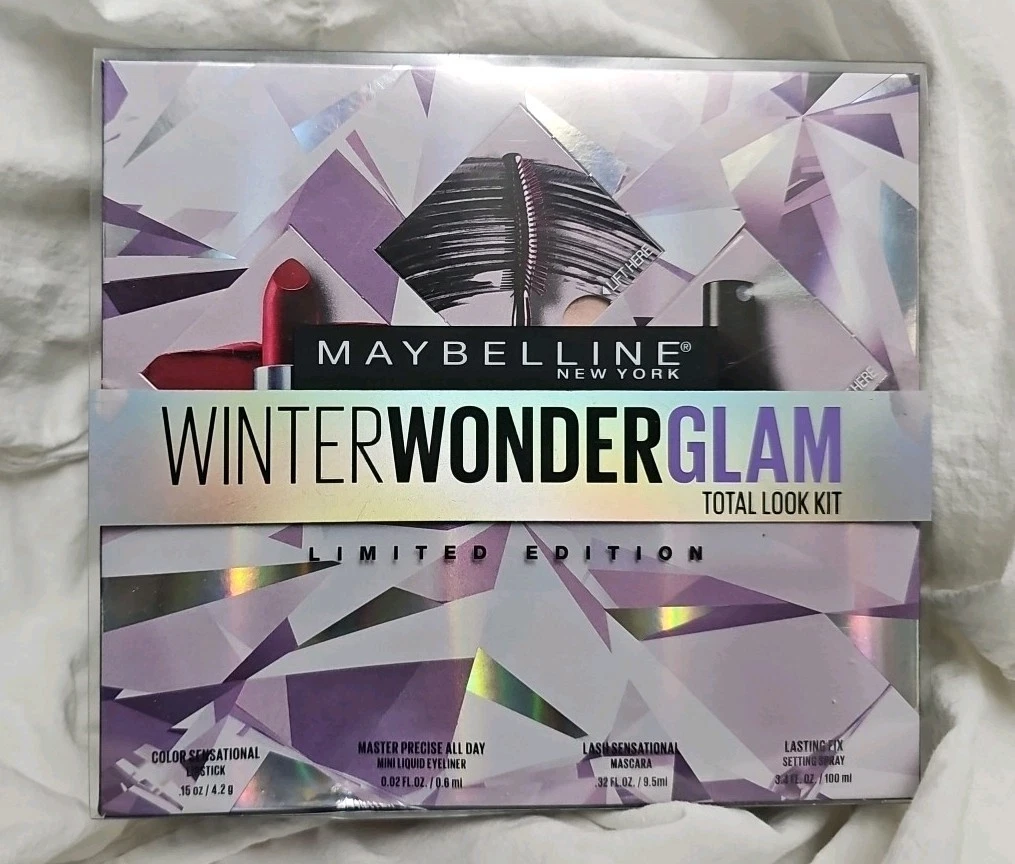 Lmtd.Edition Maybelline Winter Wonder Glam Total Look Kit Free Shipping!
Opens in a new window or ta