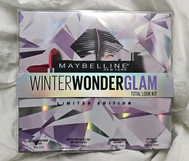 Lmtd.Edition Maybelline Winter Wonder Glam Total Look Kit Free Shipping!