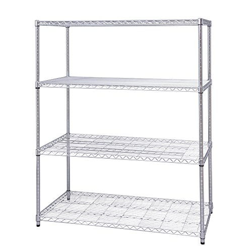 IRIS OHYAMA Metal Rack Body 4 Tiers Pole Diameter 25mm Width 120 x