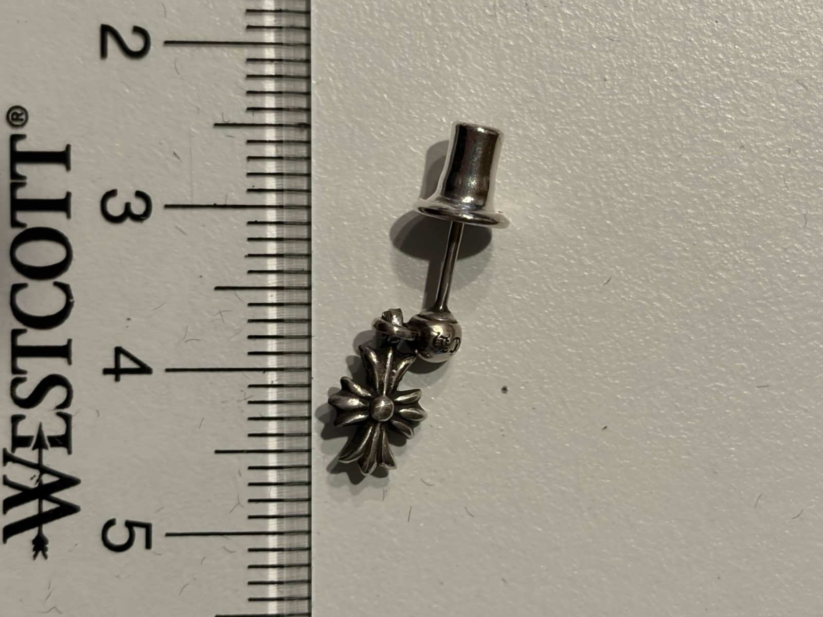 Authentic Chrome Hearts Tiny-E Plus Hanging Drop … - image 3