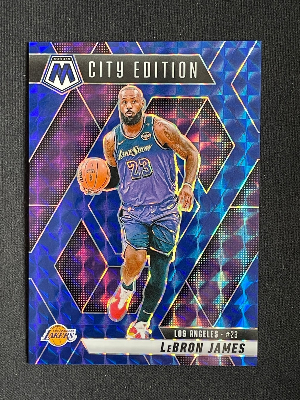 LeBron James 2024-25 Panini Mosaic City Edition Blue 142/199 #286