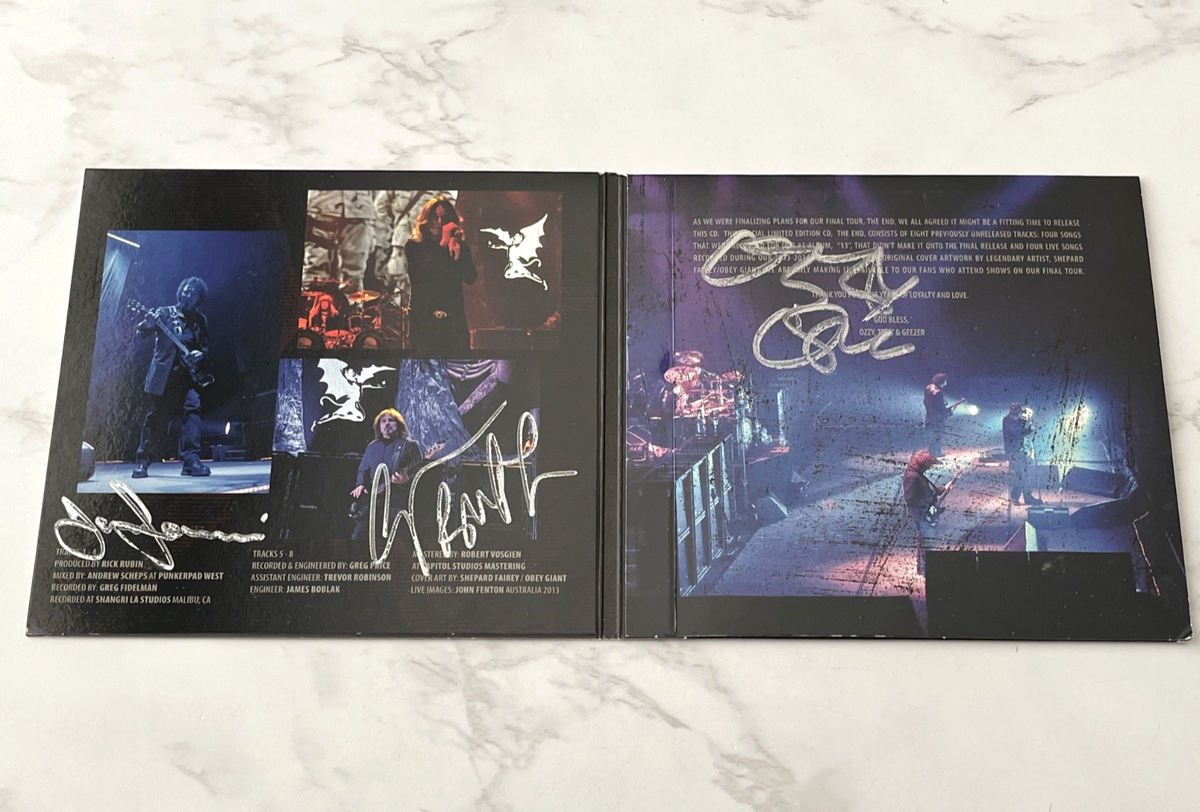 Black Sabbath The End CD SIGNED🚨AUTOGRAPHED LIMITED ED. Digipak