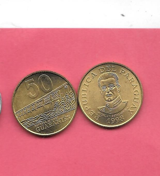 PARAGUAY KM181 1998 UNCIRCULATED-UNC MINT 50 GUARANIES OLD VINTAGE COIN
