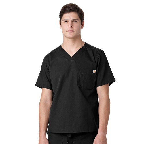New with Tags Carhartt Men's Solid Ripstop Utility Scrub Top C15108 - Picture 9 of 24