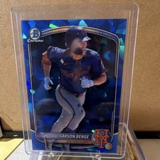 Bowman Chrome Draft Sapphire Carson Benge BDC-138 Prospect 2025 Mets