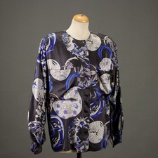 Basile Camicia Vintage in Seta Taglia M Italia Anni 80