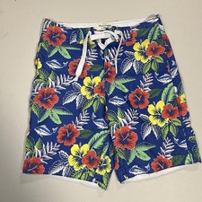 Abercrombie Fitch Swim Shorts Swimwear Board Shorts Mens XS Floral Beach Surf
